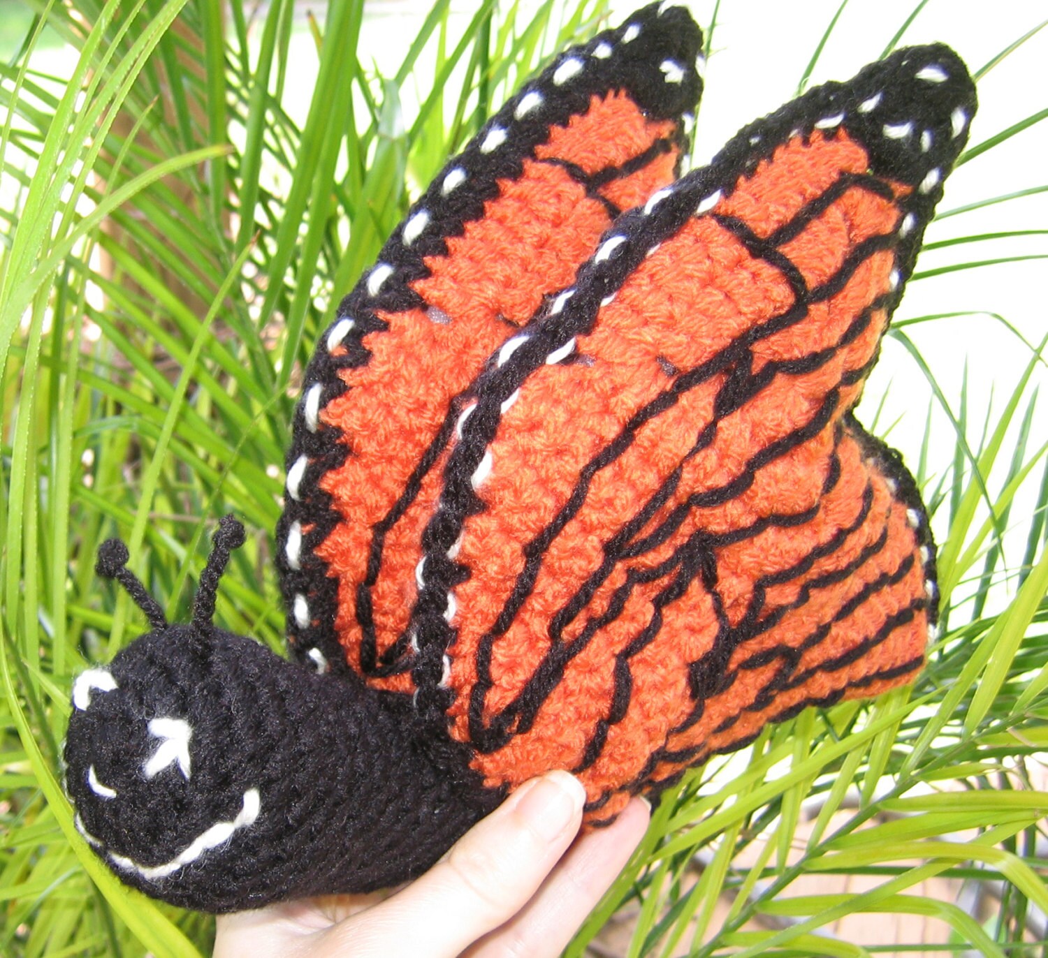 Monarch Butterfly Crochet Stuffed Toy Amigurumi Pattern Etsy