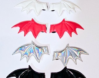 bat wing shoe charms, gothic shoe charms