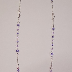 Brillenkette, Kristall Perlen Brillenkette, Sommer Urlaub Brillenkette, glitzernde Kristall Brillenkette