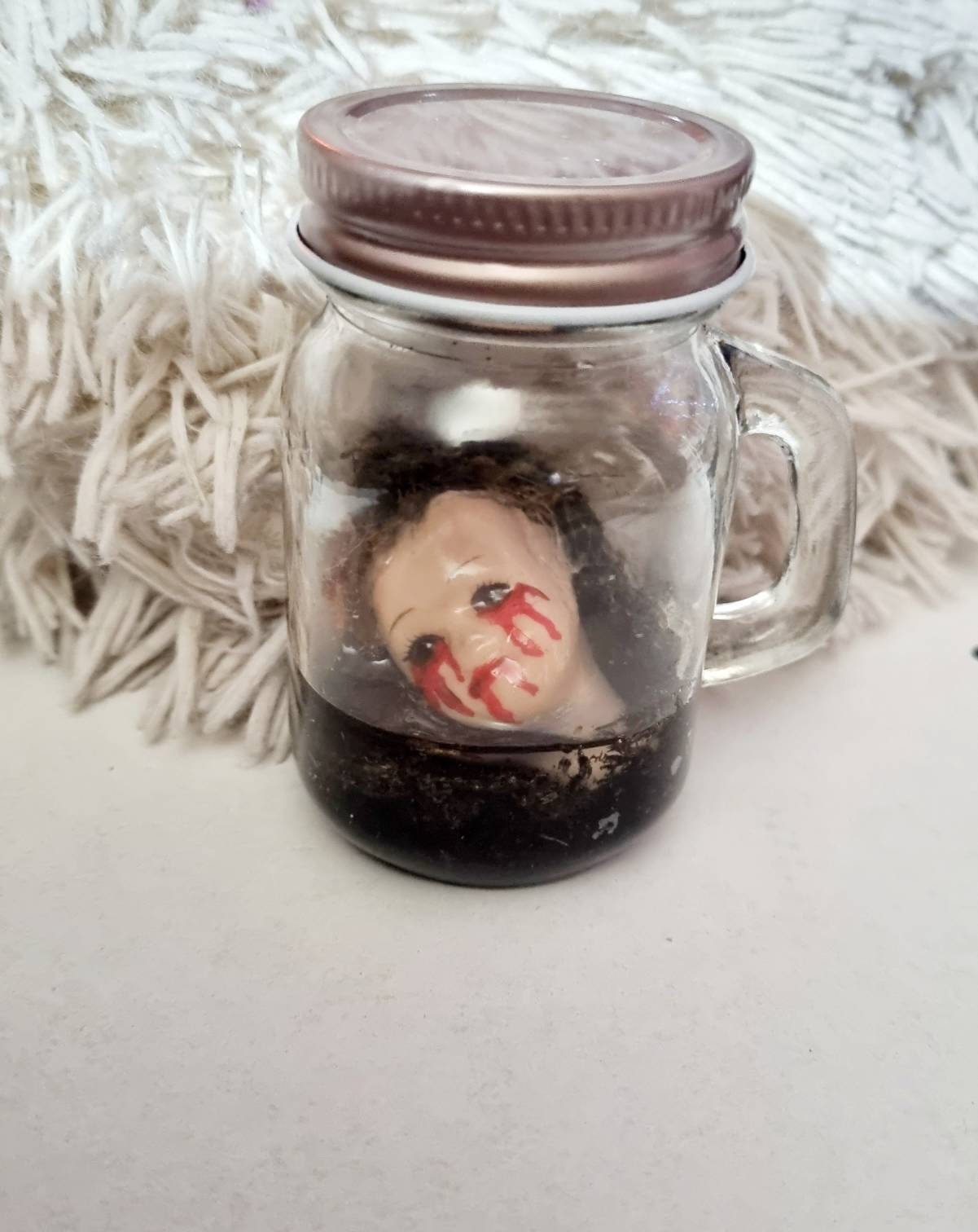 Creepy Doll Head Diorama Severed Head Jar Curio Art Doll - Etsy ...