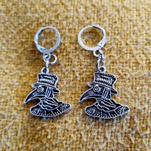 Plague doctor earrings, death doctor earrings