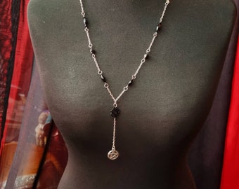 Gothic rosary style necklace
