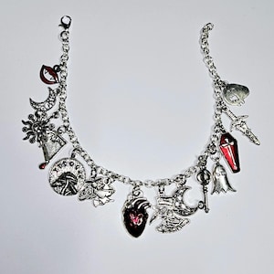 gotiskt berlockarmband, multiberlockarmband