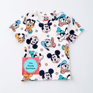 Disney Mickey and Friends kids tshirt Shirt Unisex Boy Girl 12m to 18/20 Tweens Disney Matching Cruise Donald Duck Goofy Pluto World Land