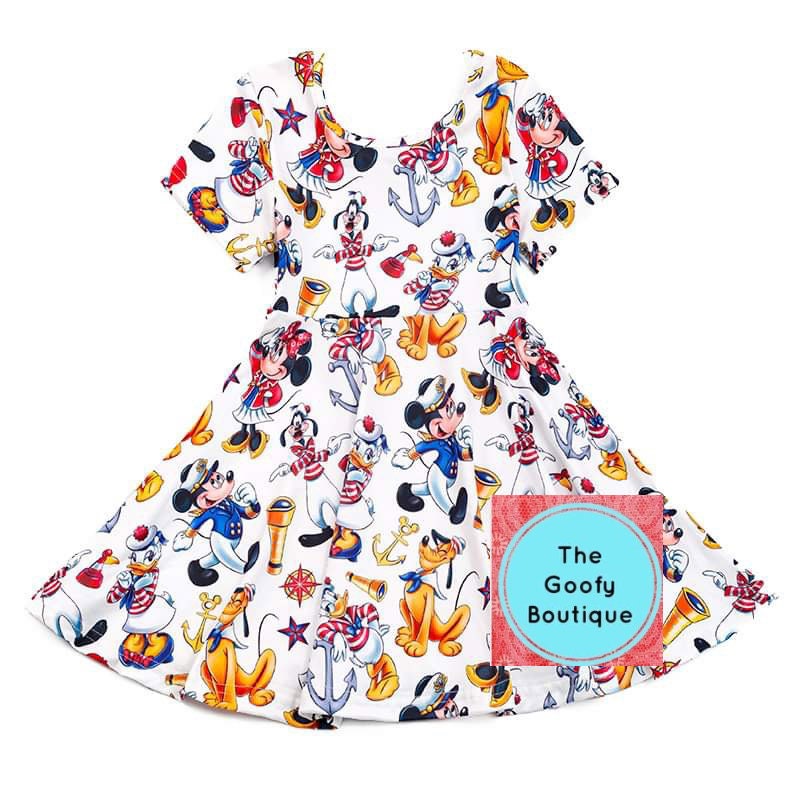 Disney Cruise Dress Twirl 12/18 2t 3t 4t 5 6 7 8 10 12 14 16 18 20
