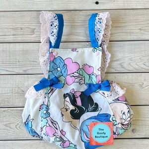 Snow White Romper Vintage Disney Romper  Disney Baby Toddler Sun Suit Sunsuit