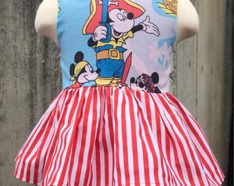 Pirate Girls Outfit Mickey Donald Disney Cruise Vintage