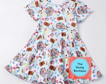 Disney UP Pixar Twirl Dress Kids 12/18 up to 10/12