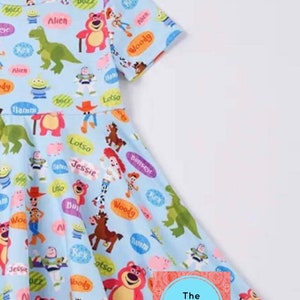 Toy Story dress Ready to ship 12/18m 2t 3t 4t 5 6 7 8 9 10 12 14 Disney Pixar twirl Dress cruise