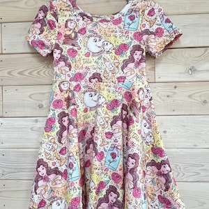 Beauty Beast dress Belle Dress Ready to ship Disney Princess twirl Dress Cruise Meet and Greet
