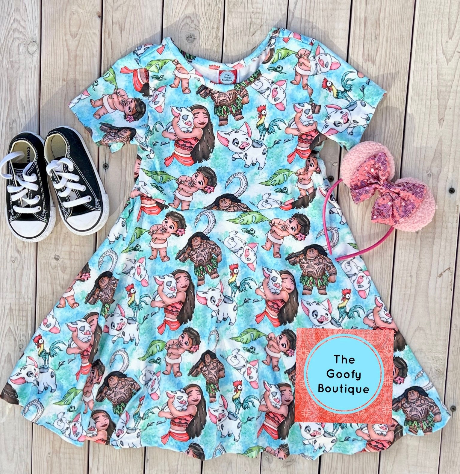 Moana top skating dress