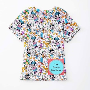 Disney Birthday Tshirt Shirt Unisex Boy Girl 12m to 18/20 Tweens Disney Matching Mickey Minnie Pluto Goofy Donald Daisy