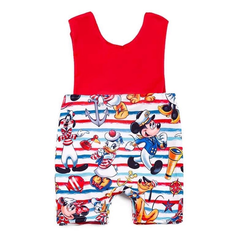 Disney Cruise Jon Jon Romper Shortalls Disney Baby Clothes 2024 Castaway Cay Wish Fantasy Mickey Donald Goofy DCL Disney Baby Outfit image 5