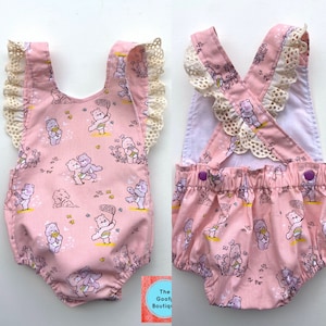 Care Bears Romper Baby Toddler Girl Clothes Nursery Baby Shower Bear Pink Ruffle