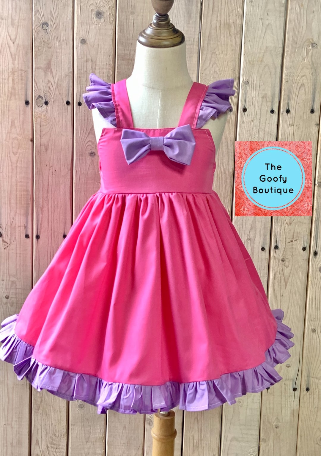 Daisy Duck Dress Inspired Dress Costume Ruffled Bow Girls Etsy