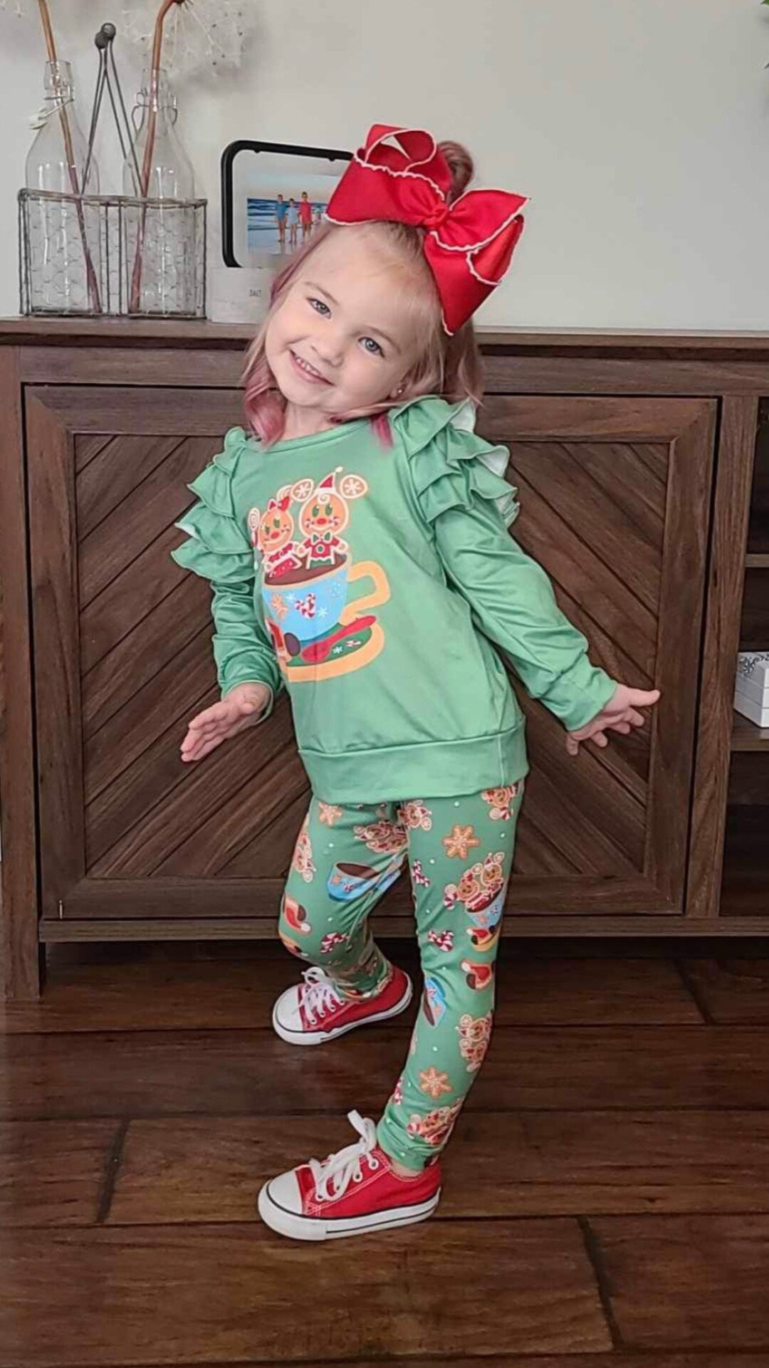 Disney Christmas Outfit Mickey and Minnie Gingerbread Pc Set