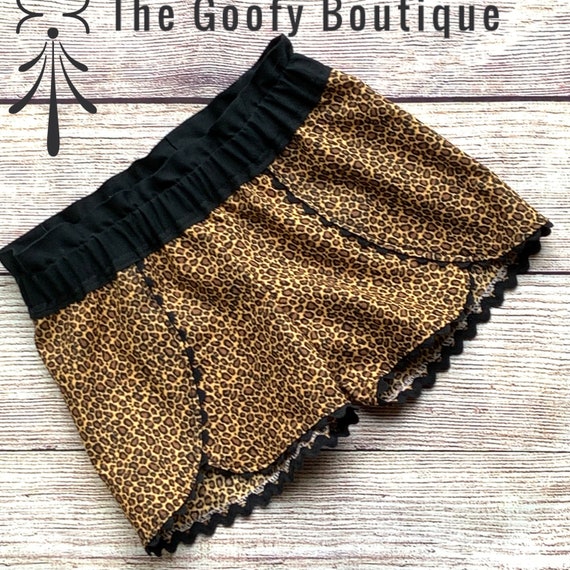 Cheetah Print Tulip Shorts: Baby Toddler Summer Fashion