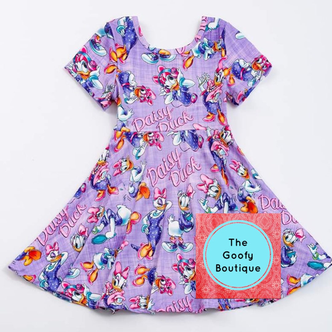 Daisy Duck Dress Outfit Disney Twirl Dress Kids Babies 12/18 up to 18/