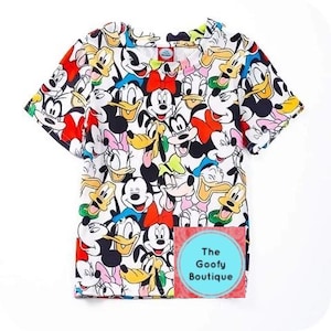 Disney Mickey and Friends Faces kids tshirt Shirt Sensational Six Unisex Boy Girl 12m to 18/20 Tweens Disney Matching Carnival Cruise