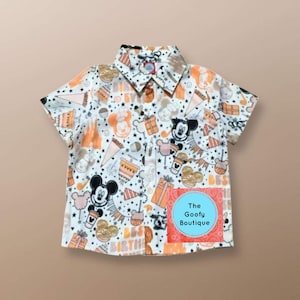 Disney birthday Shirt button up collared Ready to ship 12m to 14 Disney Matching outfits Best Birthday ever