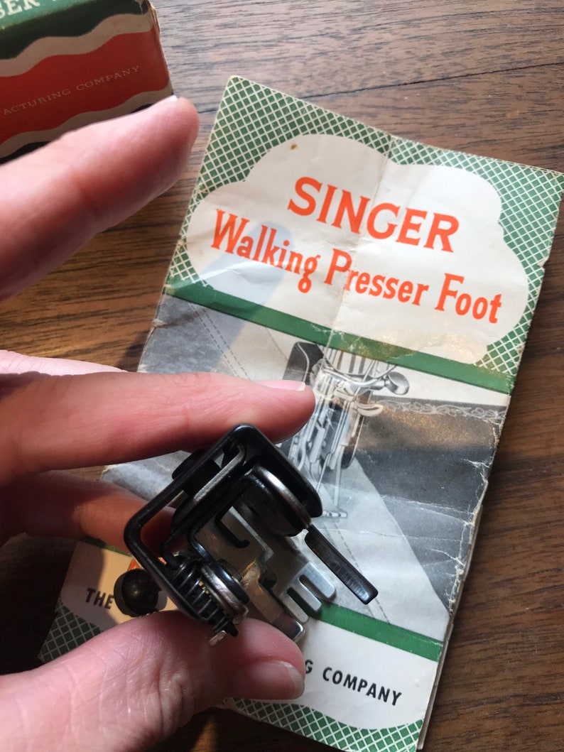 Singer Sewing Walking Foot Penguin 160741 Attachment Low Shank Etsy
