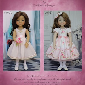 PDF &quot;Awaiting Summer&quot; Dress Pattern for 14.5&quot; Ruby Red Fashion Friend & Wellie Wisher Dolls