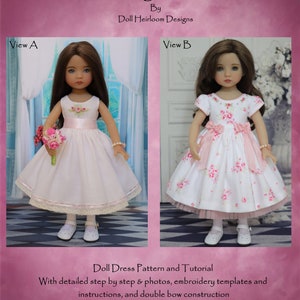 PDF "Awaiting Summer" Dress Pattern for 13" Dianna Effner Little Darling Dolls