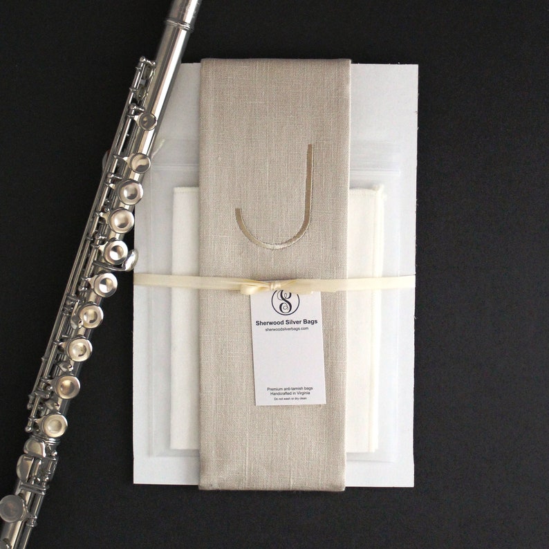 Linen Flute Bag Flute Cover Lined W/ Anti Tarnish Fabric Etsy