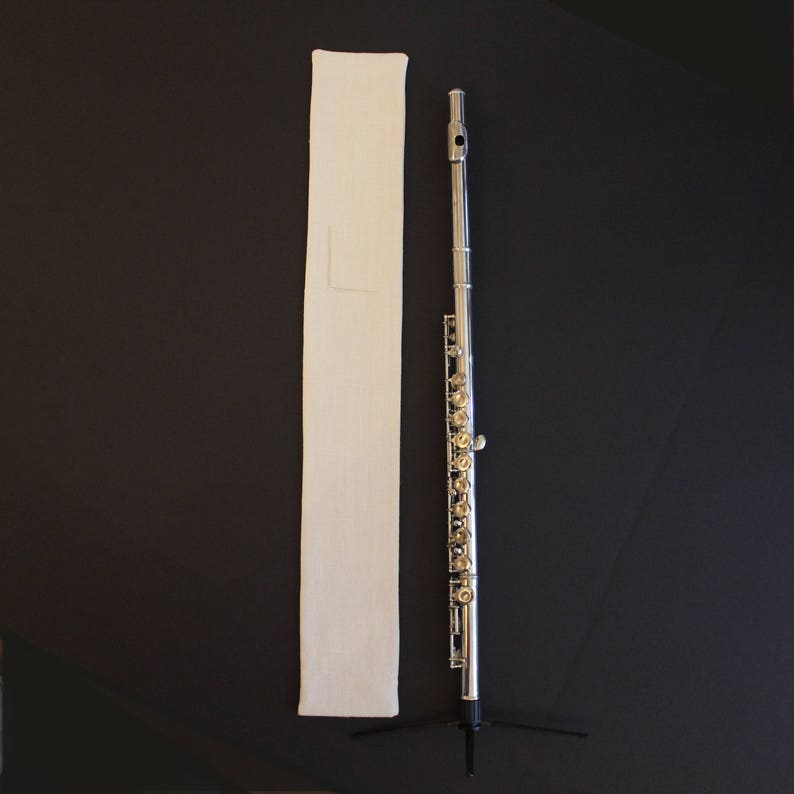 Linen Flute Bag Flute Cover Lined W/ Anti Tarnish Fabric Etsy