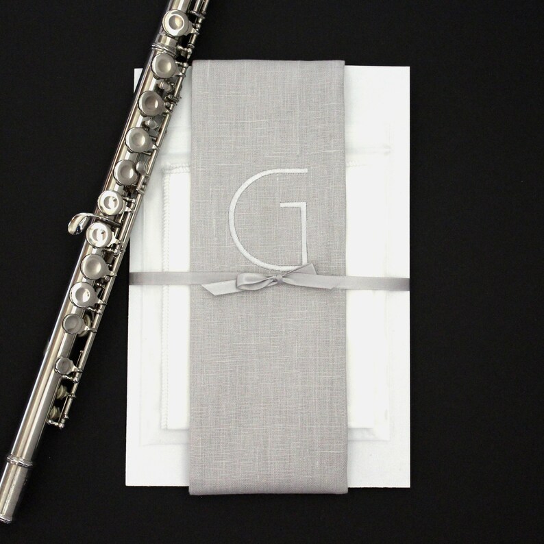 Linen Flute Bag Flute Cover Lined W/ Anti Tarnish Fabric Etsy