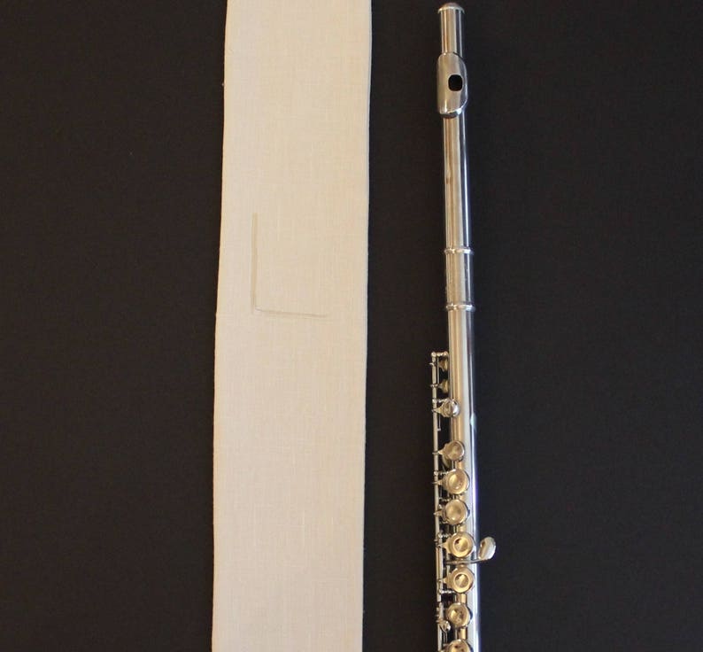 Linen Flute Bag Flute Cover Lined W/ Anti Tarnish Fabric Etsy