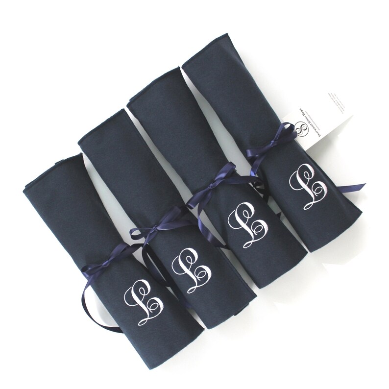 Anti Tarnish Flatware Roll 4 Sizes Personalized w/ Monogram Etsy