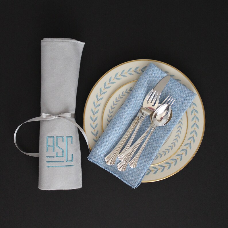 Anti Tarnish Flatware Roll Multi Sizes Personalized W/ Etsy