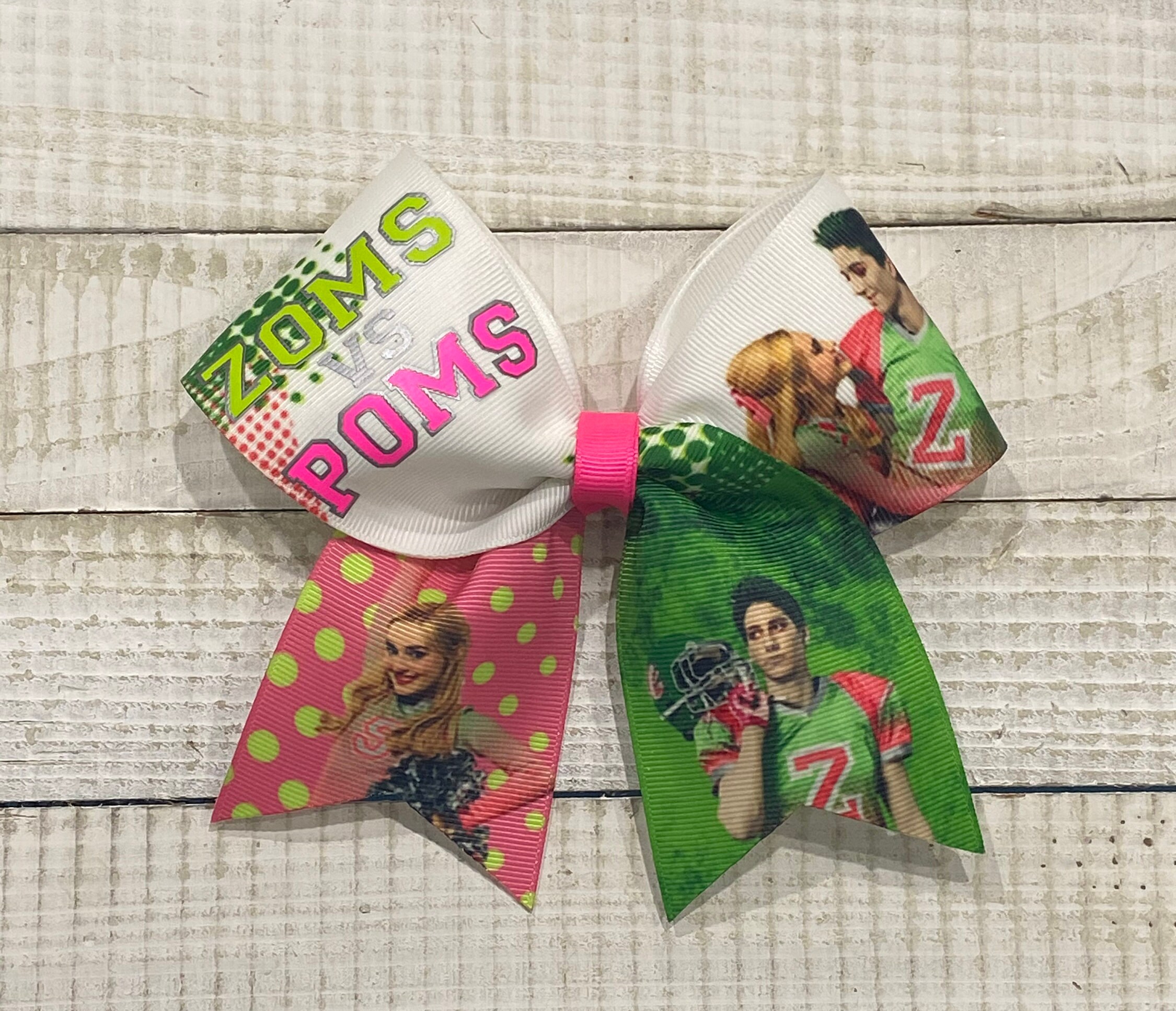 Zoms vs Poms - Disney Zombies SMALL Size Bow