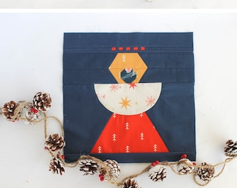 Christmas Angel Quilt Block | Modern Quilt Pattern by Shannon Fraser Designs