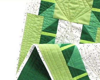 Shattered Star Table Runner Quilt Pattern | Modern Beginner Friendly Quilt Pattern