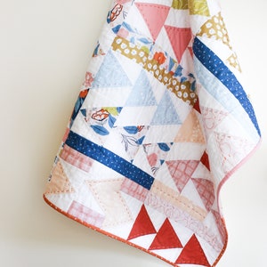 Flight Plan Quilt Pattern Modern Triangle Quilt Pattern image 9