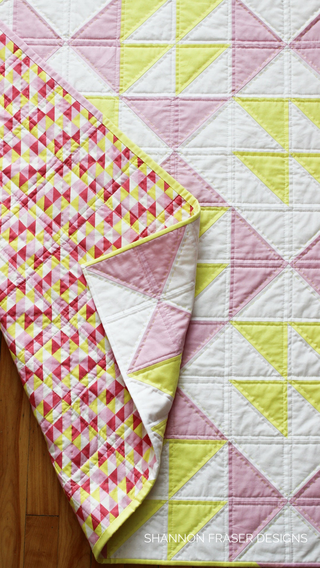 Pink Lemonade Quilt Pattern Beginners Quilt Pattern Modern Etsy Canada