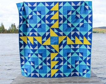 Double Windmill Quilt Pattern | Modern Beginner Friendly Quilt Pattern