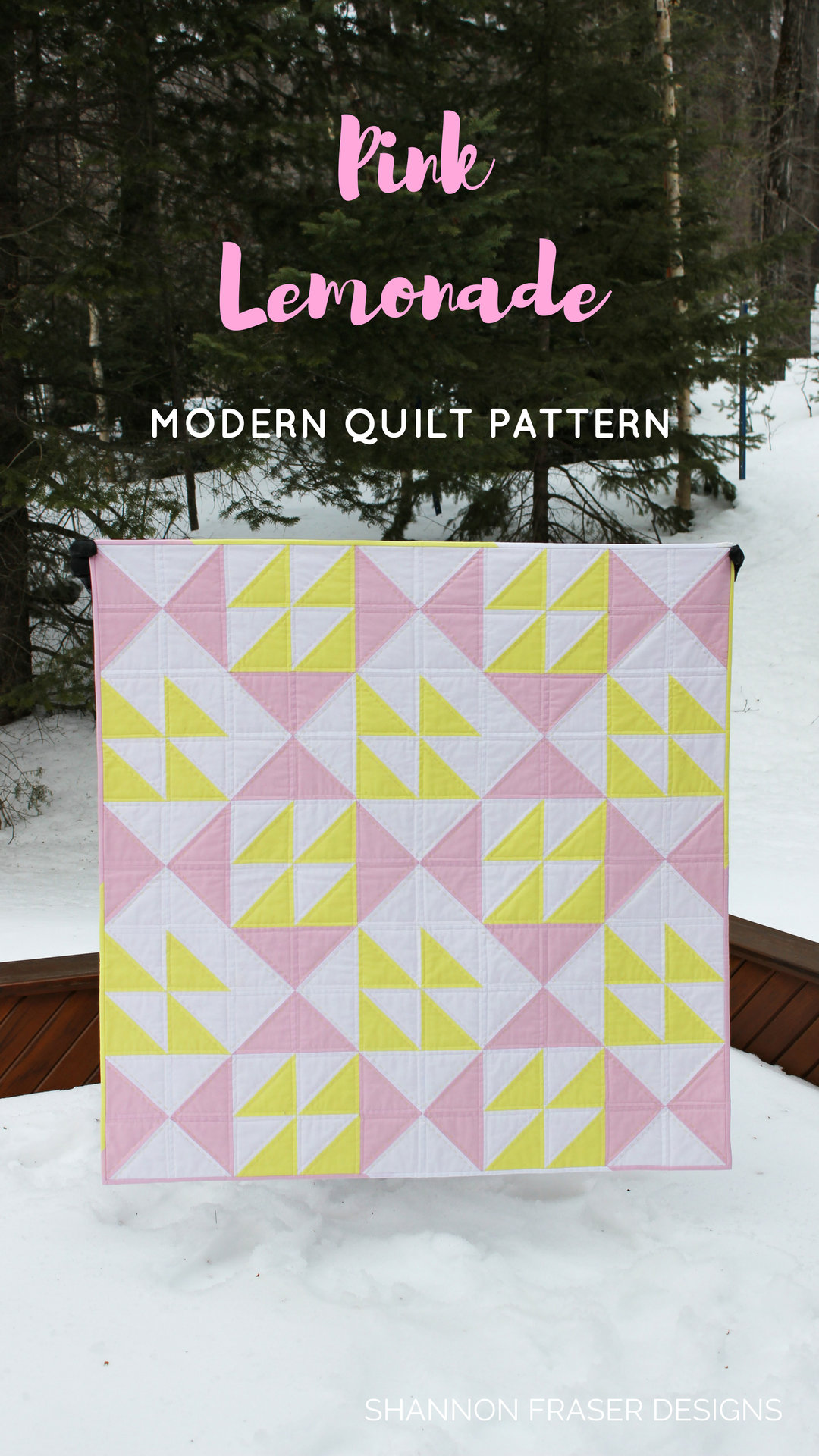 Pink Lemonade Quilt Pattern Beginners Quilt Pattern Modern Etsy Canada