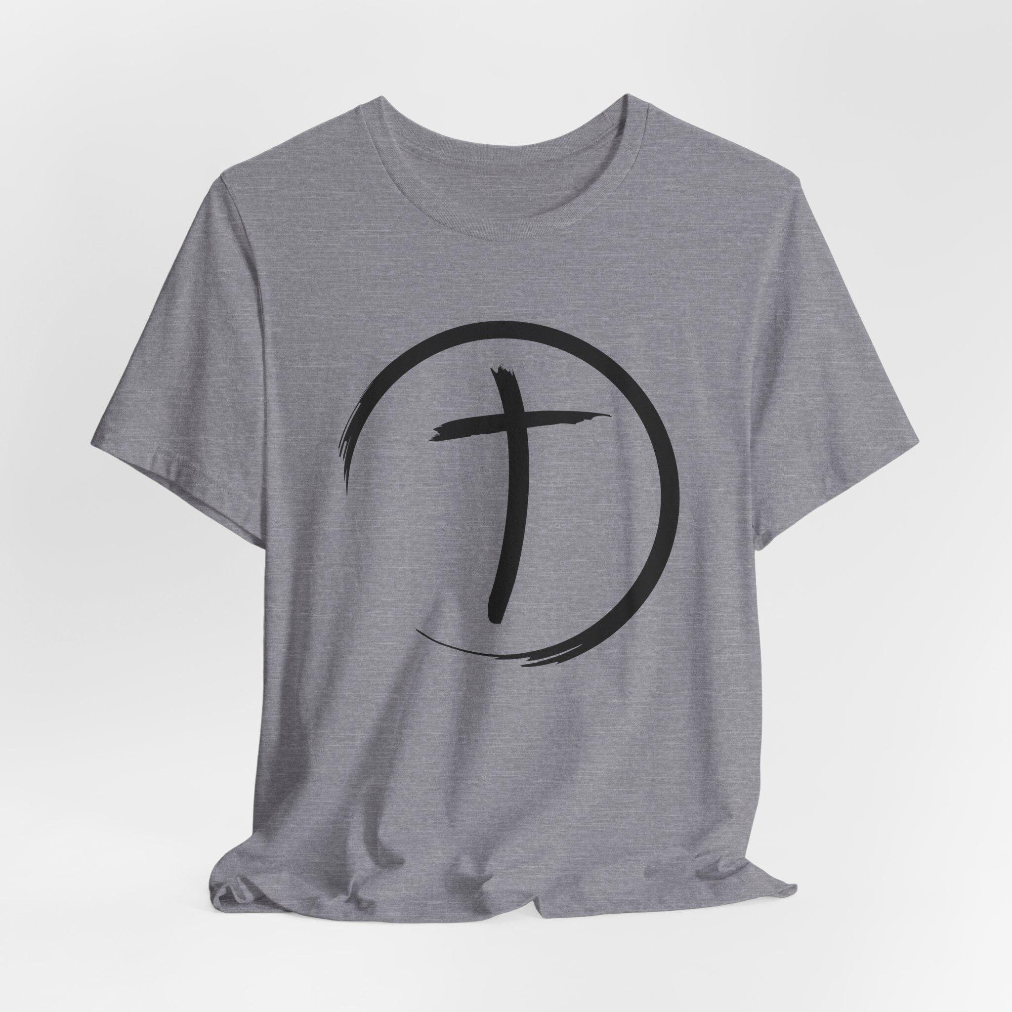 Christian Cross Circle Unisex Tee, Religious Tshirt, Christian Shirt, Faith Apparel, Religious Clothing