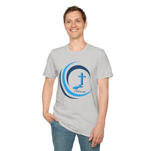 Inspirational Cross T-Shirt, Softstyle Unisex Tee, Faith-Based Apparel, Religious Gift, Everyday Casual Wear, Christian Merchandise