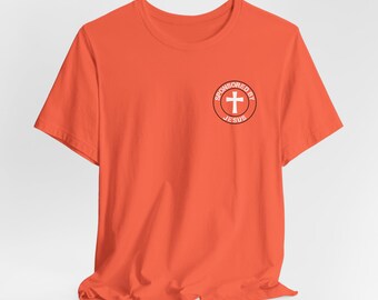 Sponsored by Jesus T-Shirt: Christian Unisex Jersey Tee
