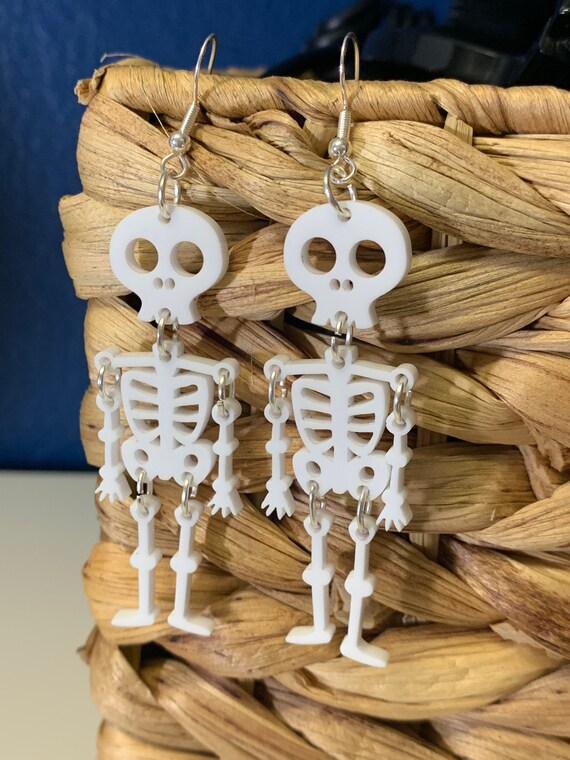 Dangle cheap skeleton earrings
