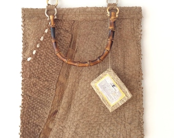 Bolso de piel exótica, bolso único fabricado en Italia