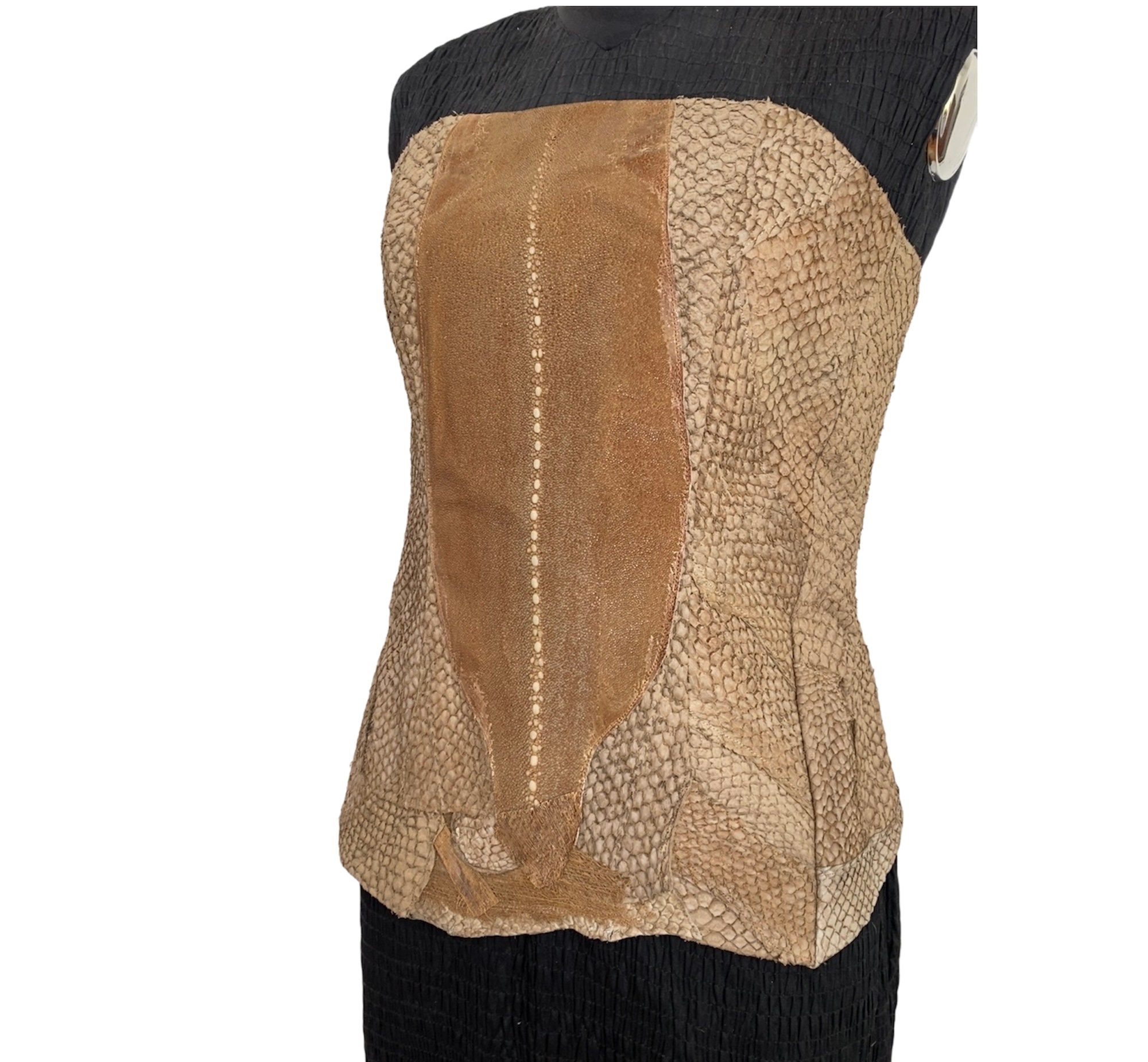 Leather Queen' Brown Corset - M  Women corset, Leather corset