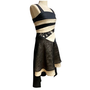 Hemp dress, Nettle fiber dress Made in Italy, One of a kind