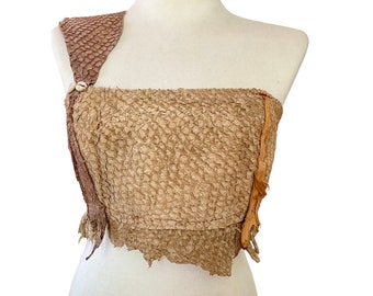 Exotic Fish leather top, summer wild style top