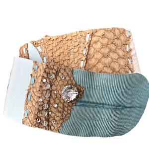 Handmade Leather belt, sustainable luxury women accessories, one of a kind summer belt, unique present for her