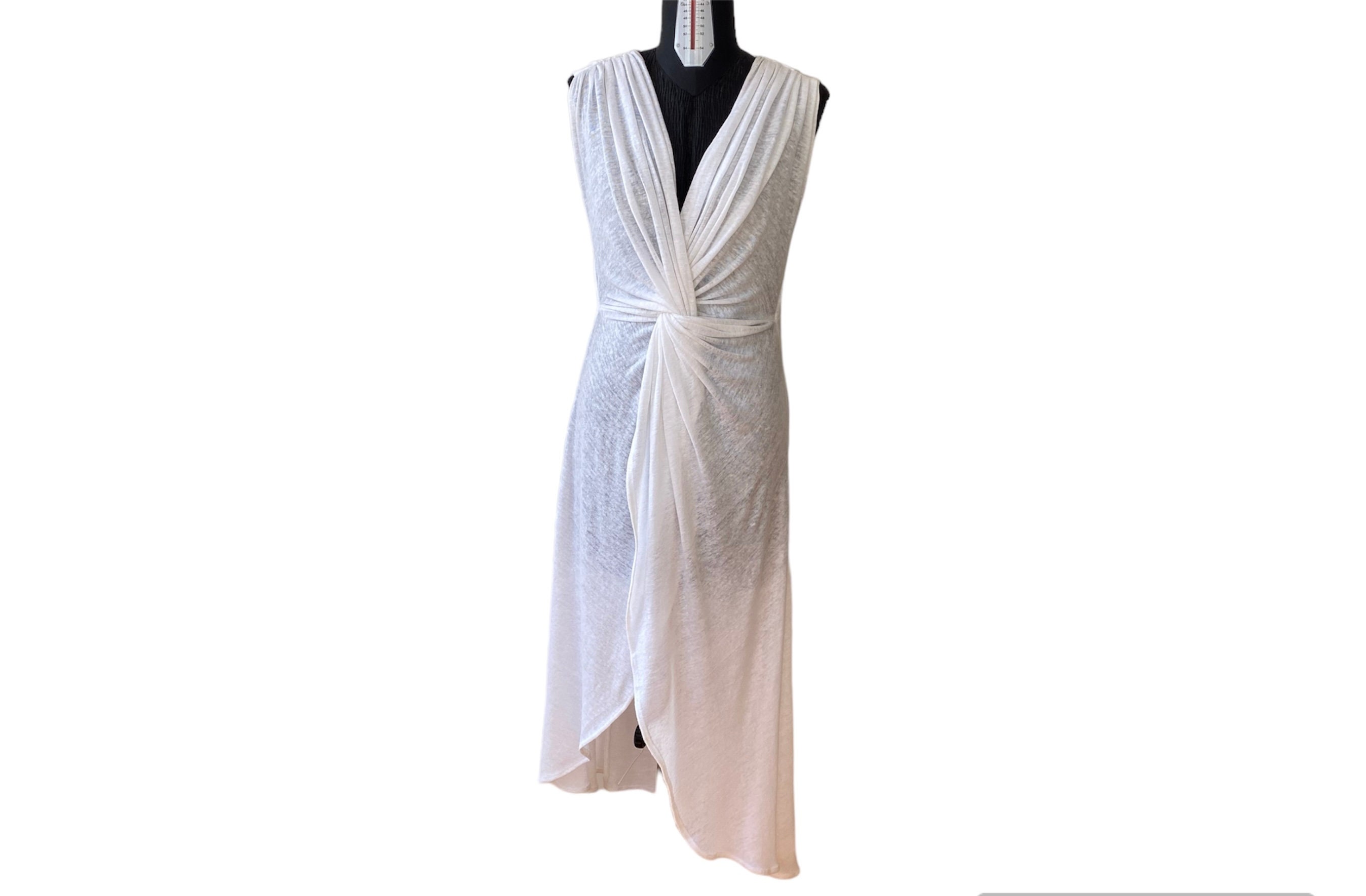 white long dress with short sleeves Arabella Cotton Maxi Dress-White Broderie main image 0